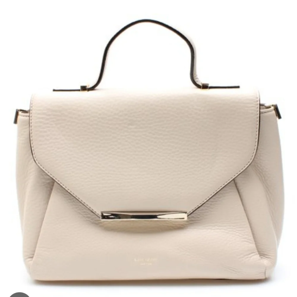 KATE SPADE CREMA DE VIE PALERMO ASTOR ROW LEATHER SATCHEL